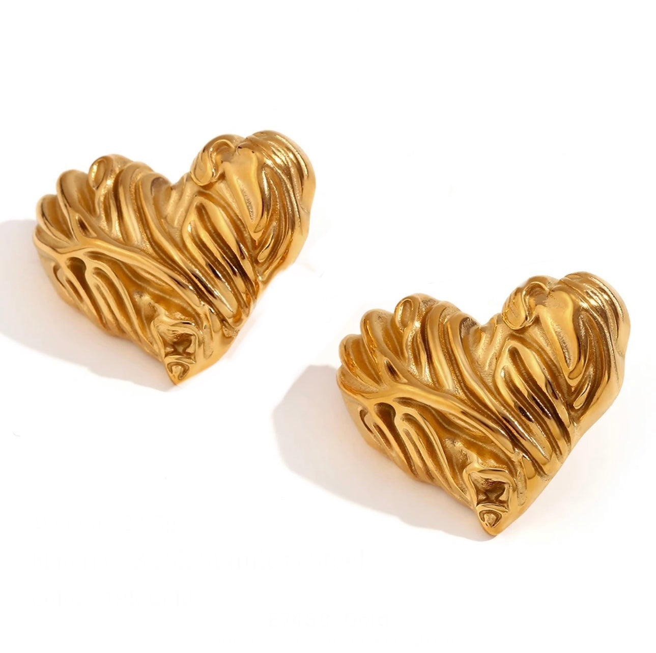 GOLDEN HEART EARRINGS